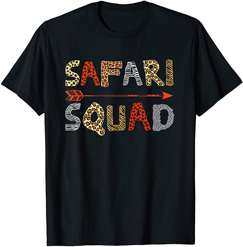 Safari Squad Funny African Family Trip Summer Vacation Wild T-Shirt