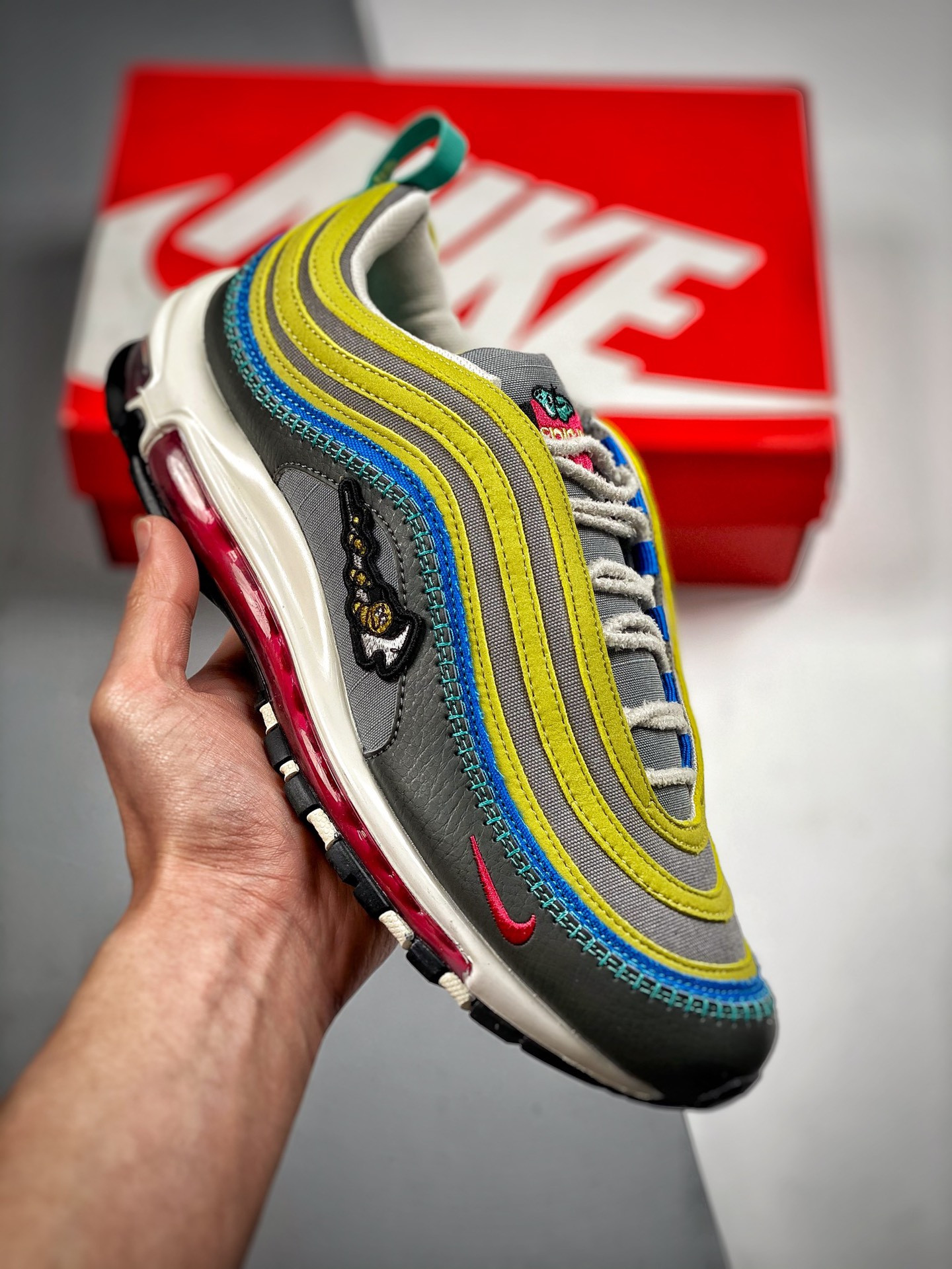 Nike Air Max 97 Air Sprung Iron GreyCelery-Phantom DH4759-001 5339655