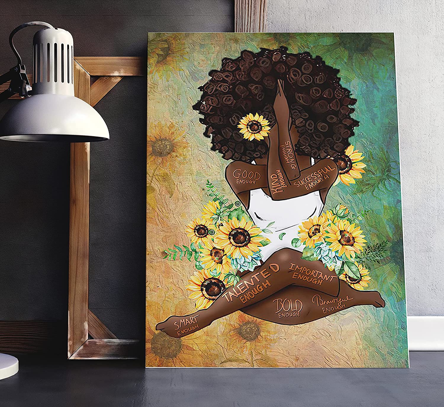 Gift For Black Girl African American Gifts Black Queen Abstract Wall Poster Home And Room Decoration Gifts For Friends And Relatives Souvenirs