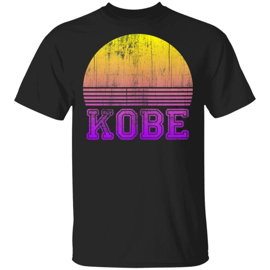 Distressed Kobe-Sunset Japan Vacation Vintage Retro Souvenir G500 Gildan 5.3 oz. T-Shirt