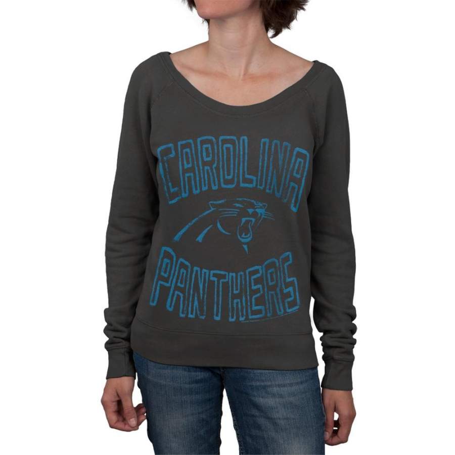 Carolina Panthers – Logo Off Shoulder Juniors Sweatshirt