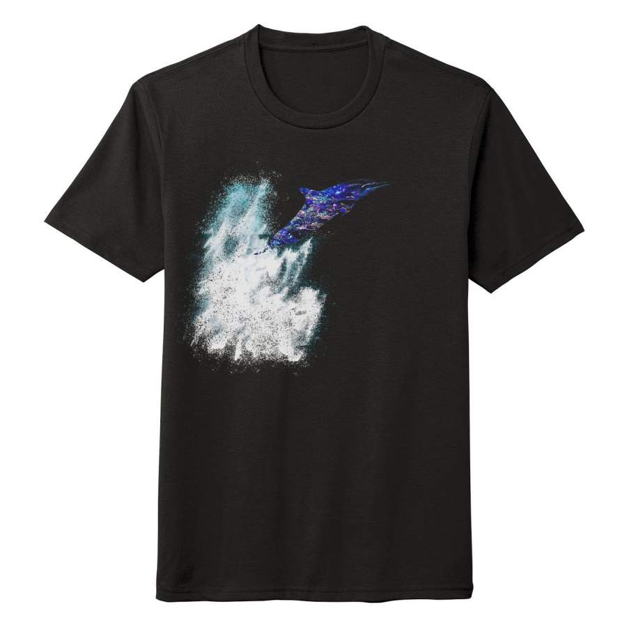 Dolphin Overlay – Adult Tri-Blend T-Shirt