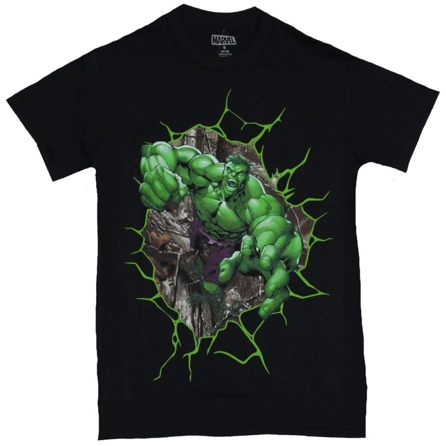 Hulk Mens Shirt – Incredible Hulk Busting Out Of The T-Shirt - Custom ...