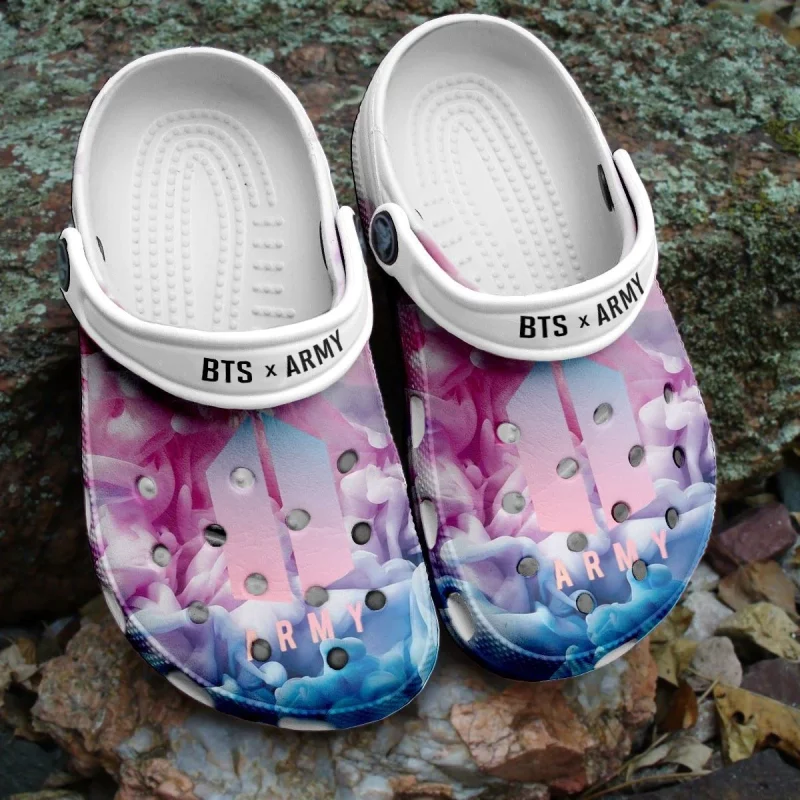 BTS Jungkook Pattern Crocs Comfortable Shoes Clogs Crocband For Men Women