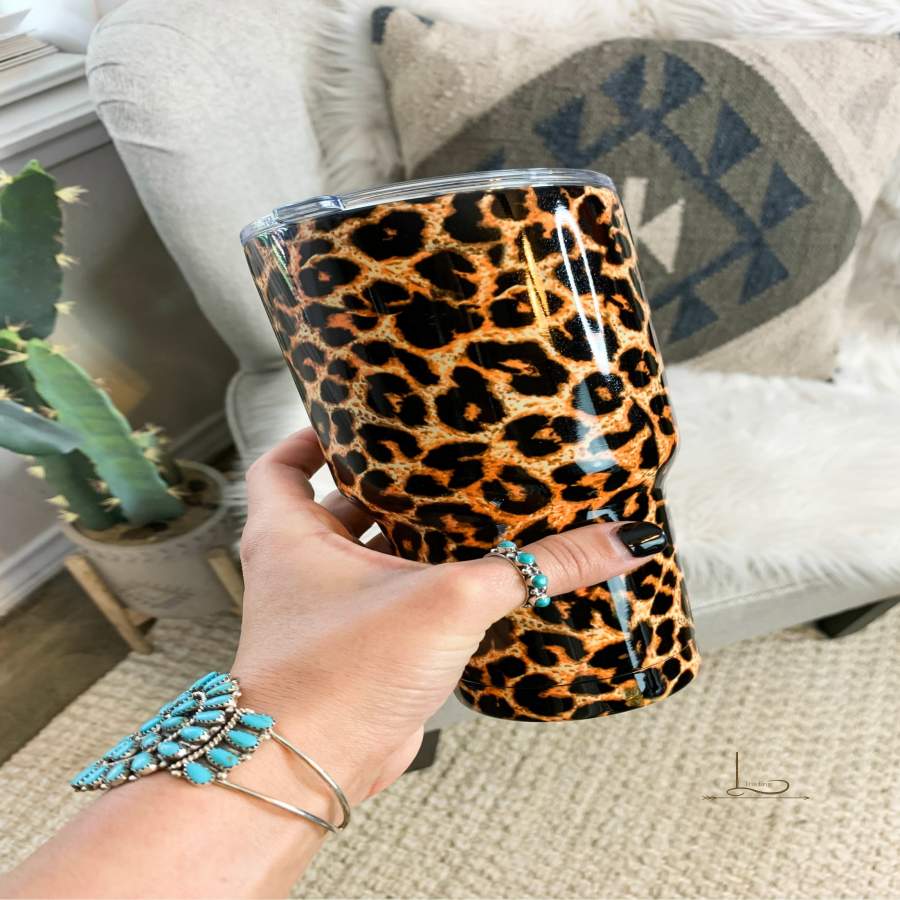 Rancho  In Leopard Stainless Steel Insulated Tumbler Cups