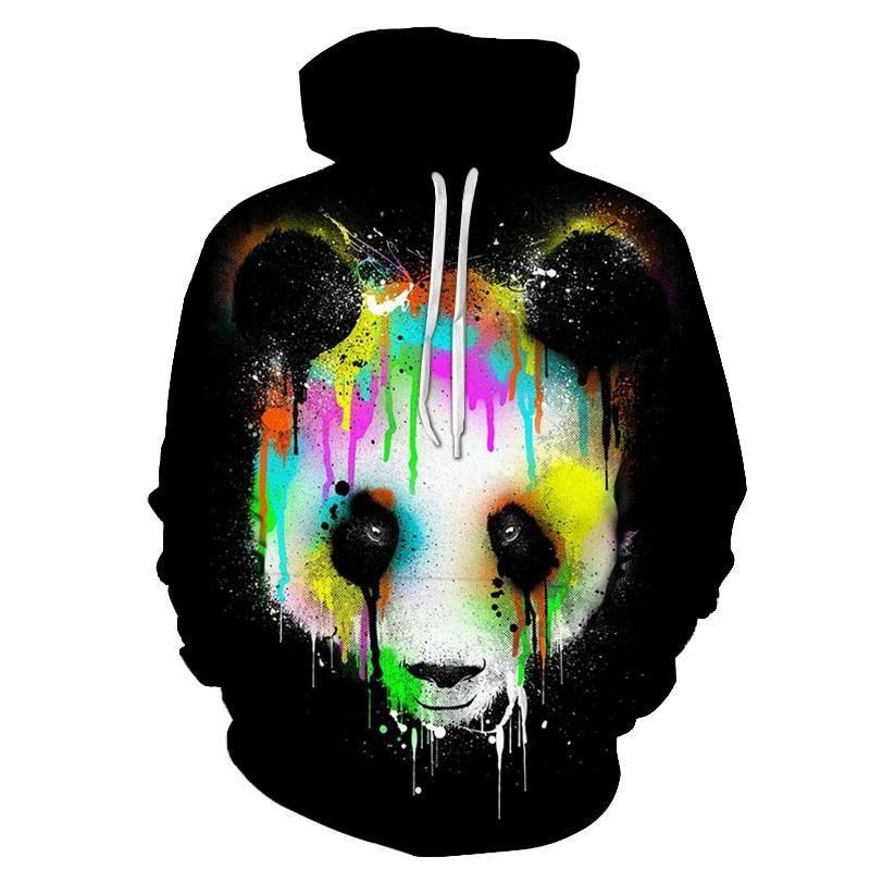 Colorful Graffiti Panda Hoodie