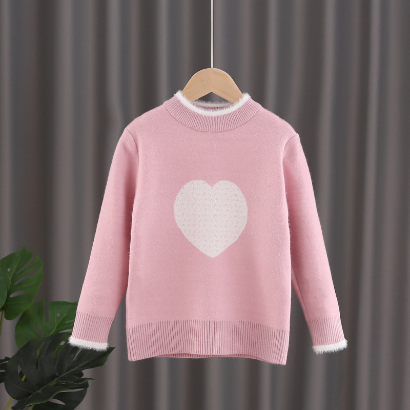 2020 Ins Winter New Girls Sweaters Knitwear Girls Warm Jumpers Size 3-10 Years Girls Sweaters alx