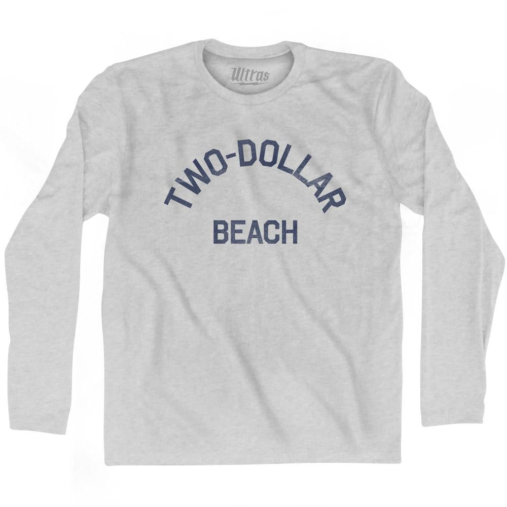 American Samoa Two-dollar Beach Adult Cotton Long Sleeve Vintage T-shirt