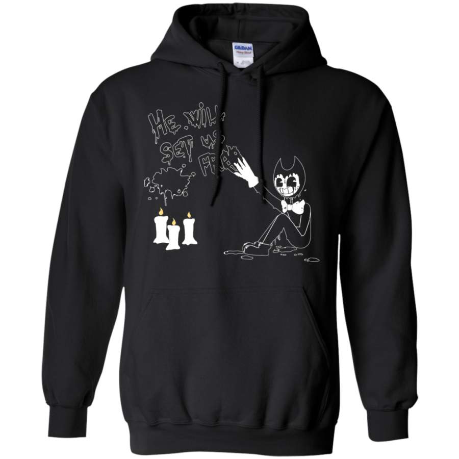 AGR He will set us free Bendy and the ink machine 1 Hoodie