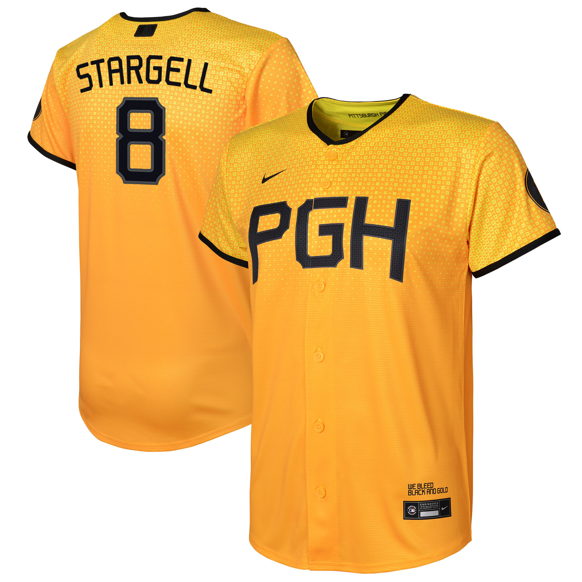 Willie Stargell Pittsburgh Pirates Youth City Connect Replica Player Jersey – Gold