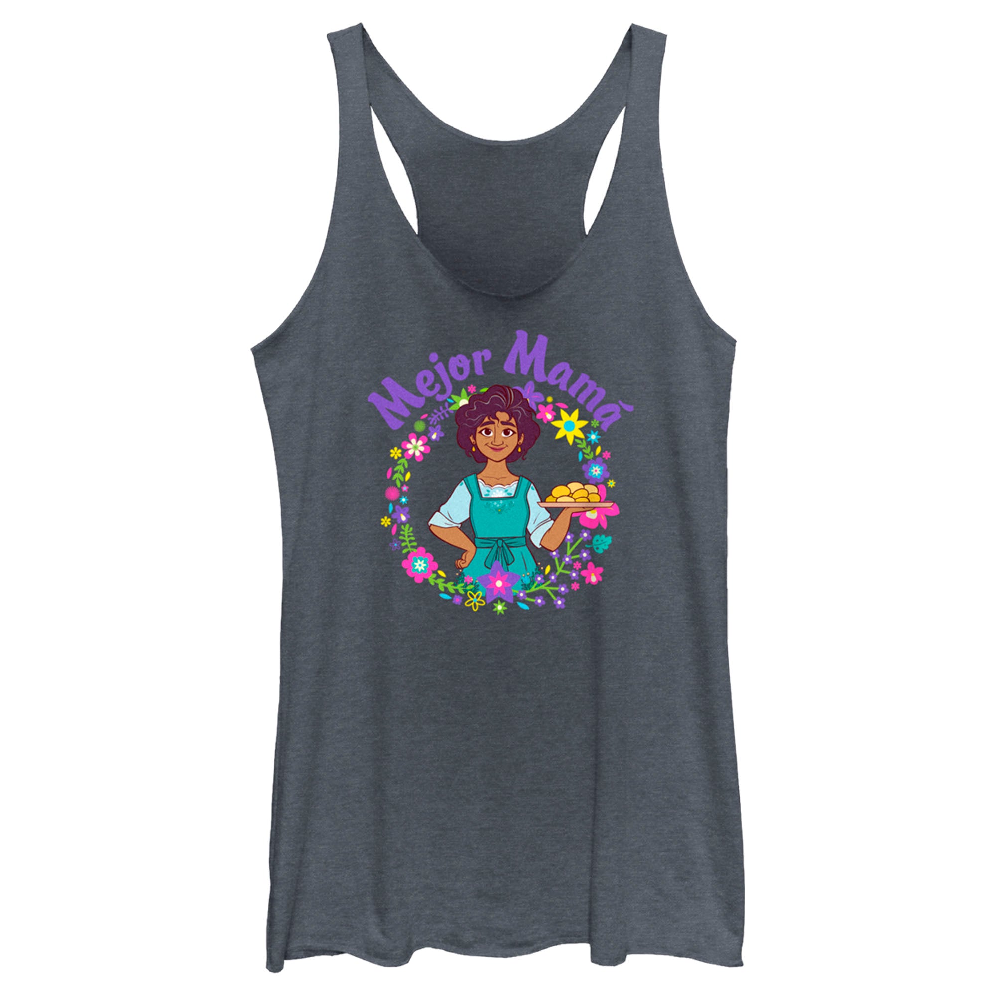 Women’S Encanto Julieta Mejor Mama Circle Racerback Tank Top