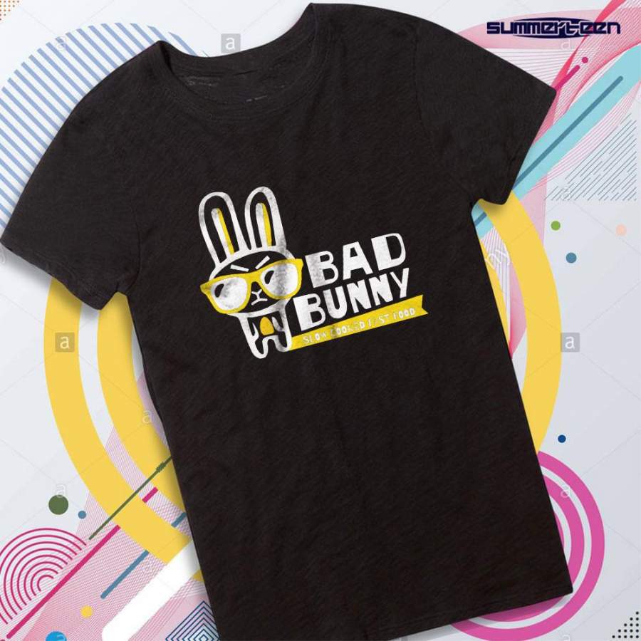 Bad Bunny Glasses Style Slow Cooked Fast Food Women’s T shirt