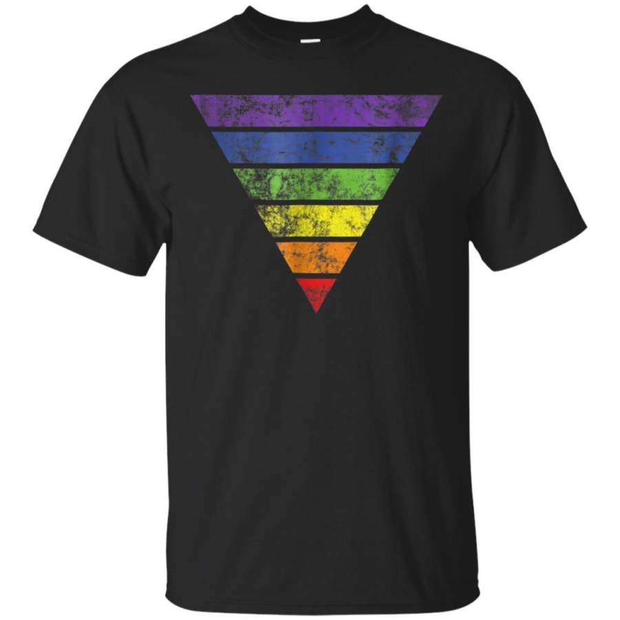 AGR Lgbt Gay Pride Shirt Rainbow Flag Vintage Graphic Tee Gift Jaq T-shirt