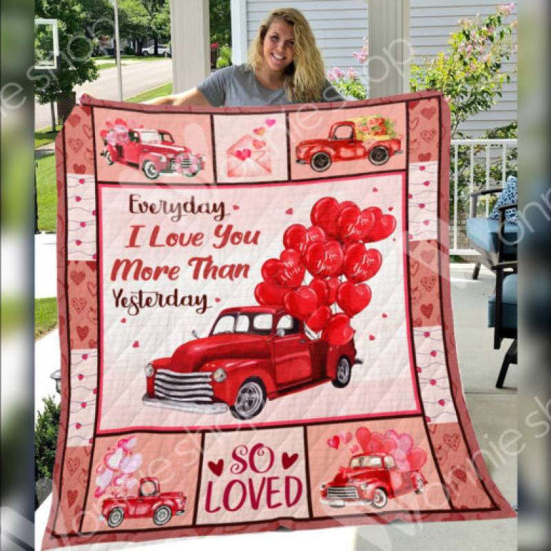 Red Truck Valentine Blanket JR0201 73O52