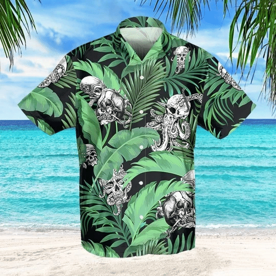 Skull Octopus Hawaii Shirt Unisex Adult Ha7783