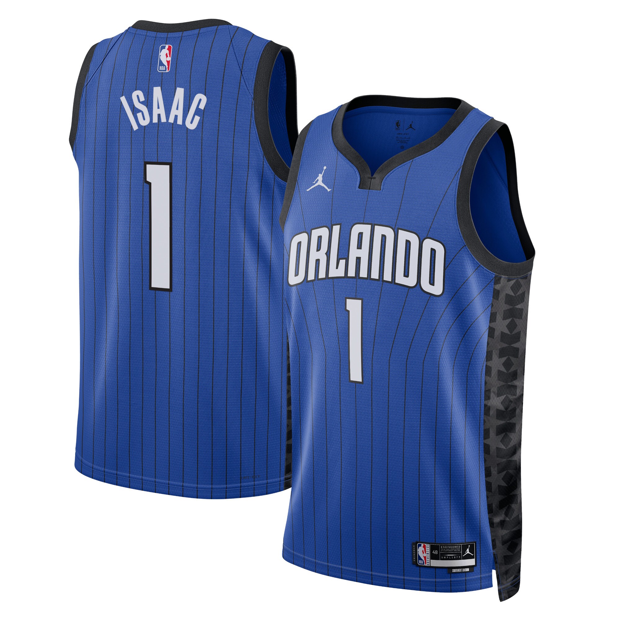 Orlando Magic Jordan Statement Edition Swingman Jersey – Royal – Jonathan Isaac – Unisex