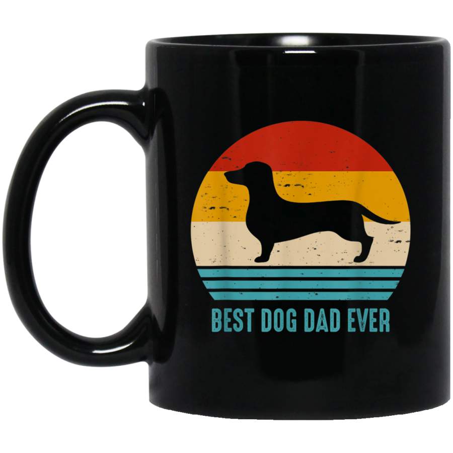 Vintage Best Dog Dad Ever Dachshund Dad Weiner Dog Mug