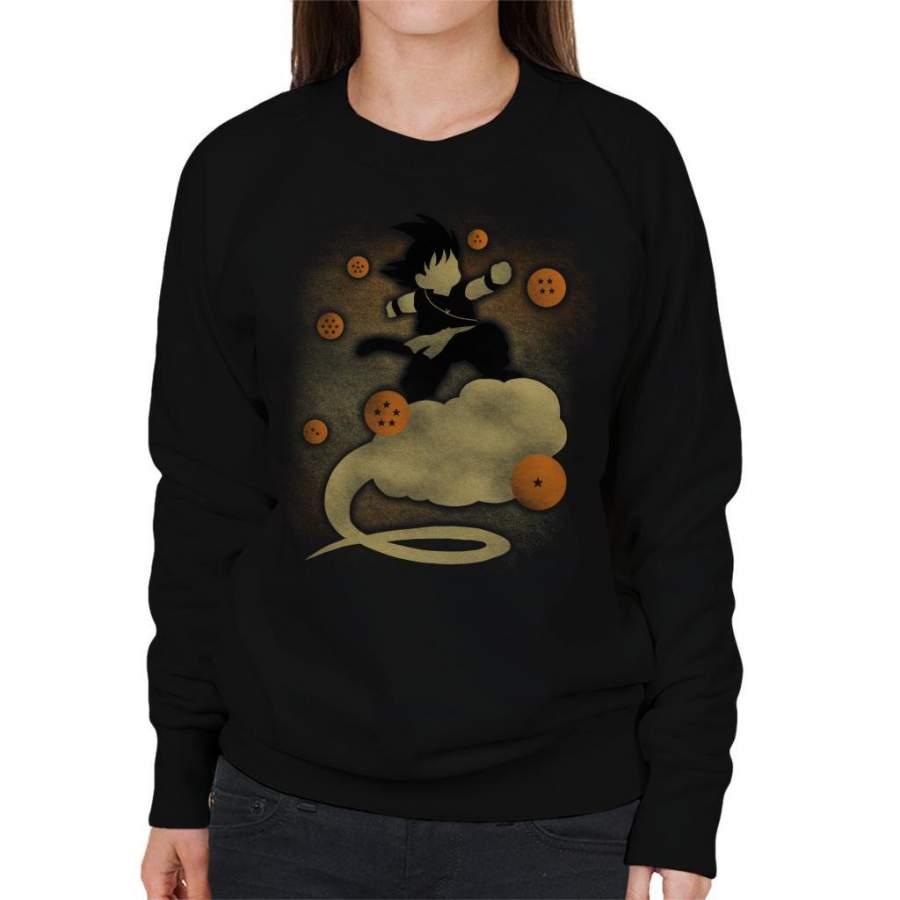 Dragon Ball Z Goku Cloud Silhouette Women’s Sweatshirt
