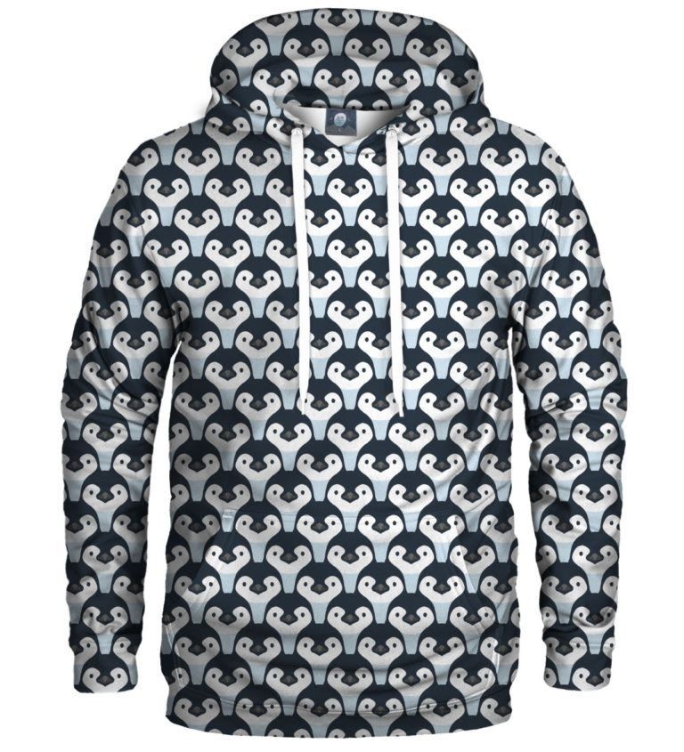 Penguin Pattern Pullover 3D Hoodie