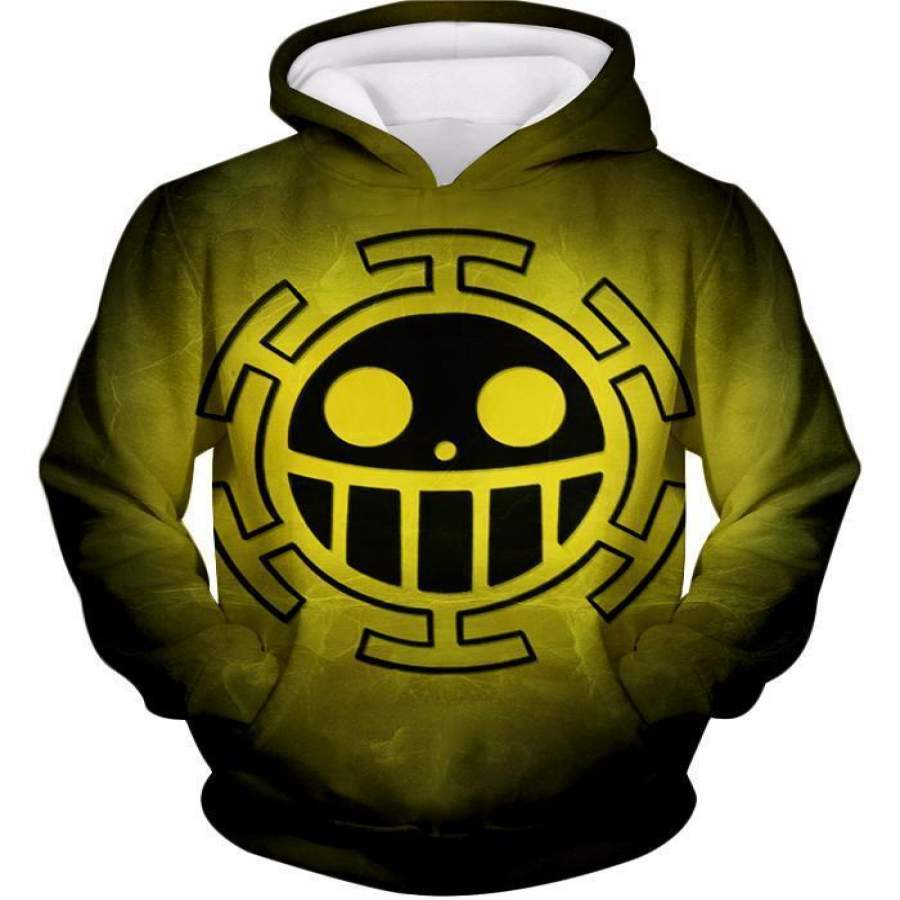 One Piece Zip Up Hoodie – One Piece Pirate Crew Heart Pirates Flag Logo ...