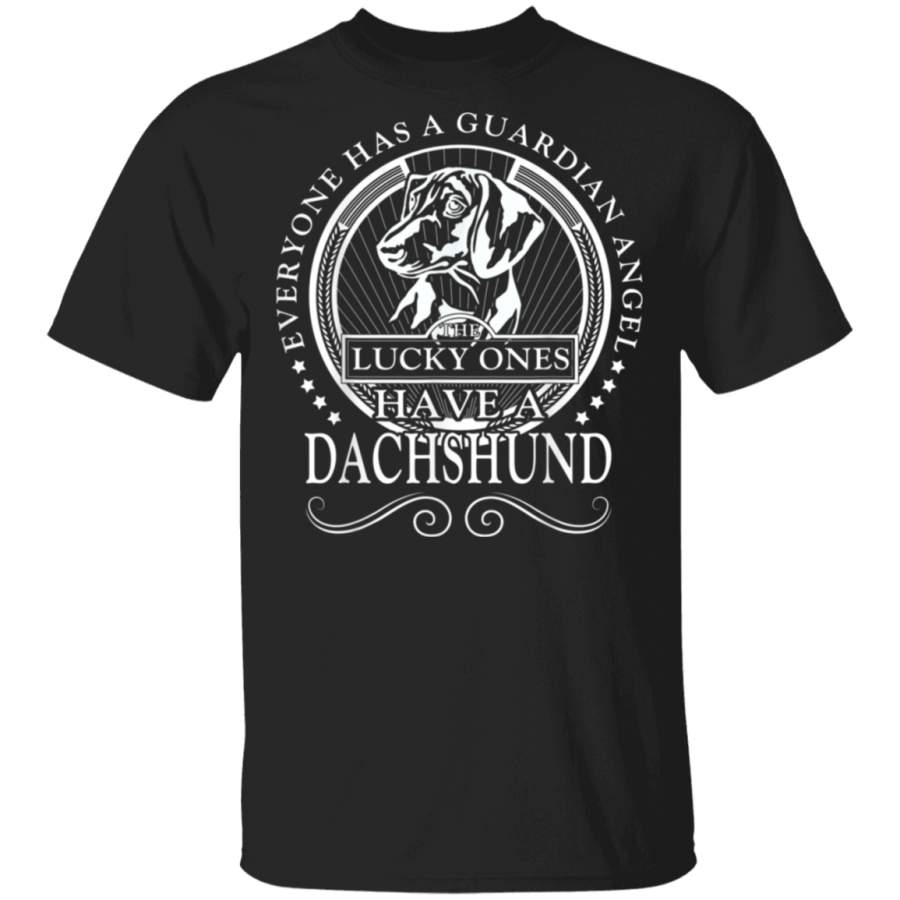 Everyone has a Guardian angel the lucky ones have Dachshund TShirt