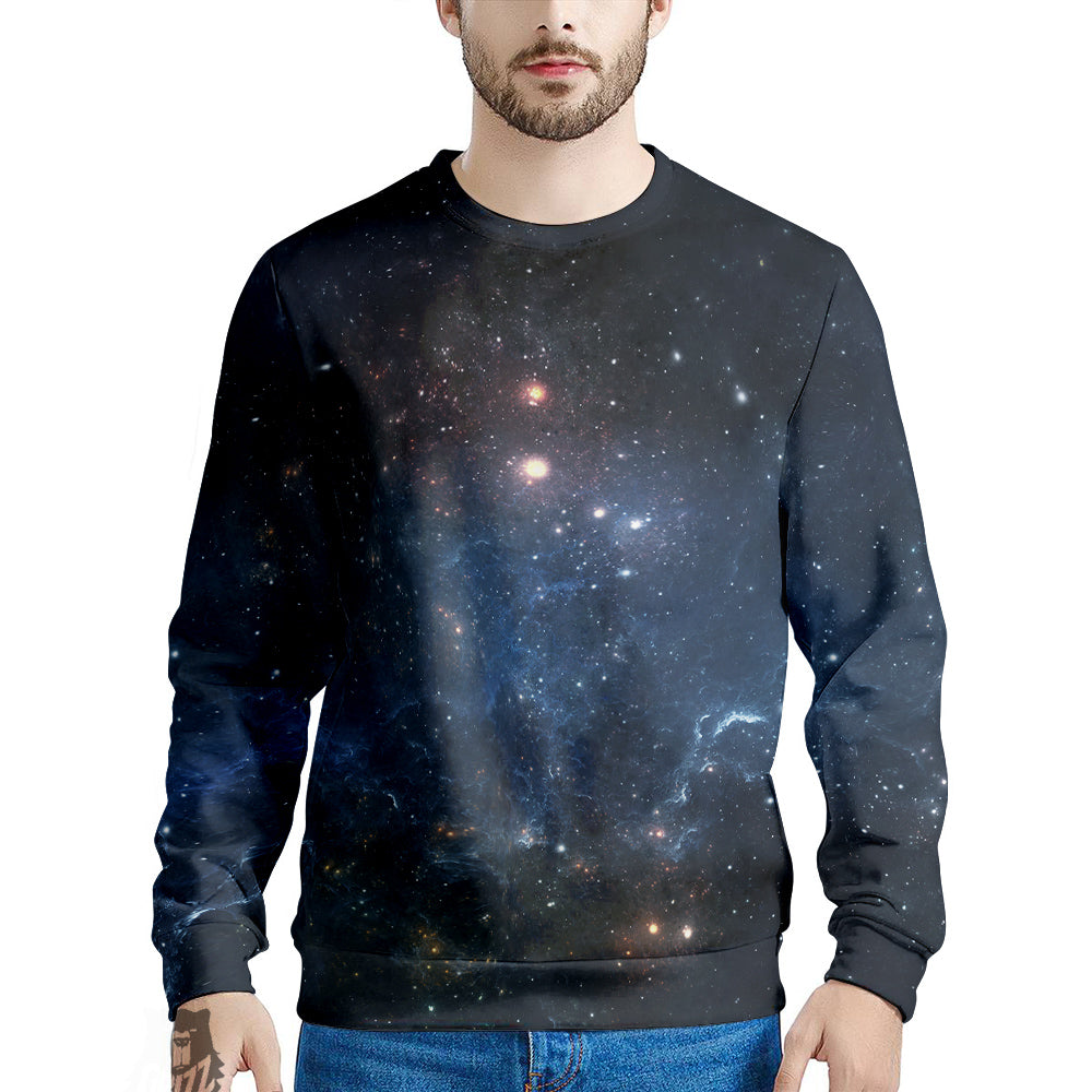 Universe Galaxy Space Dark Nebula Print Men’S Sweatshirt