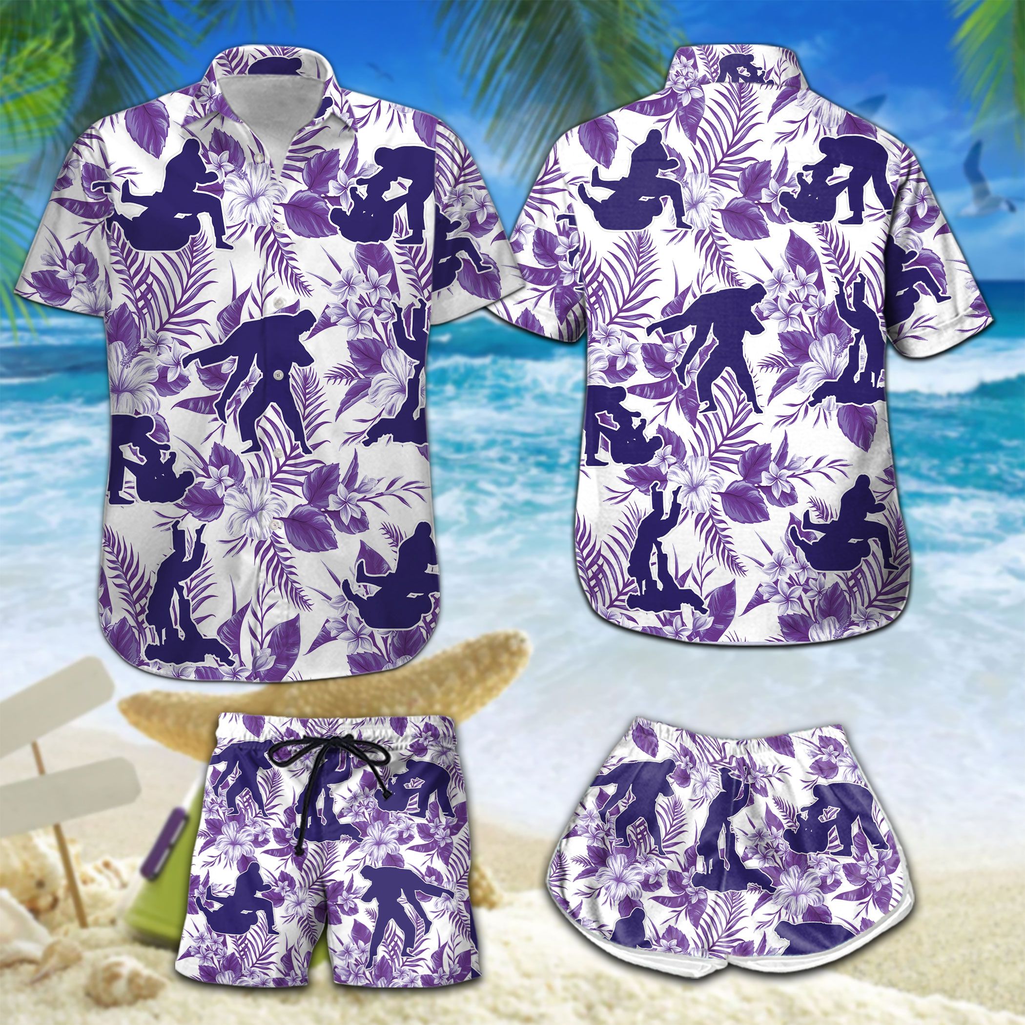 Purple Jiu Jitsu Hawaii Shirt Summer Holiday Ha67408