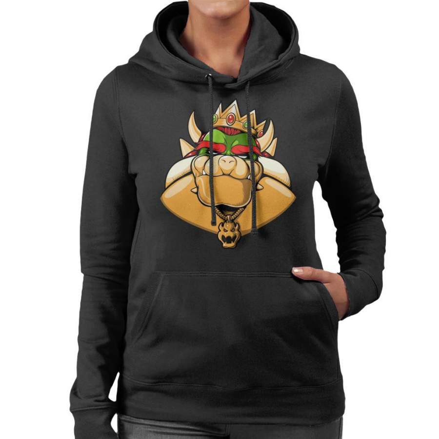 Notorious Boss Bowser Super Mario Women’s Hooded Sweatshirt