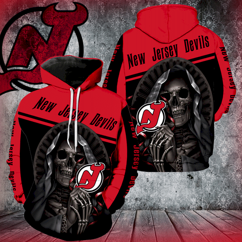New Jersey Devils Skull  V1241 Hoodie And Zipper Personalized Trending Gift