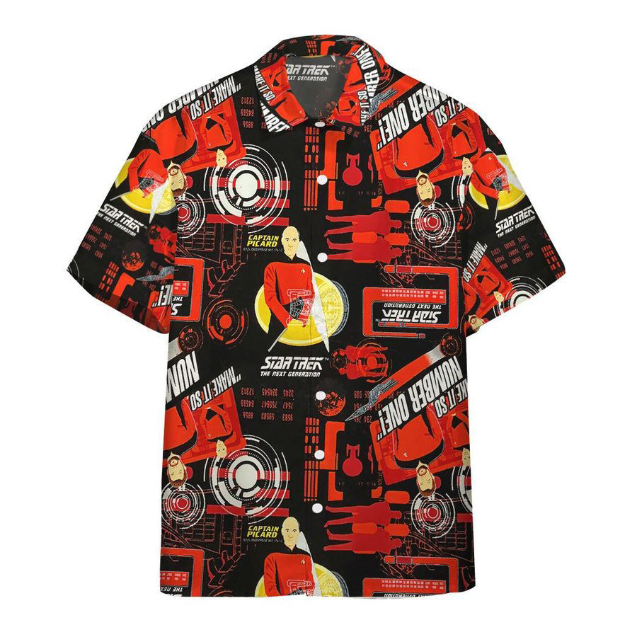 Star Trek The Next Generation Red Team All Over Print Hawaii Shirt Ha86419