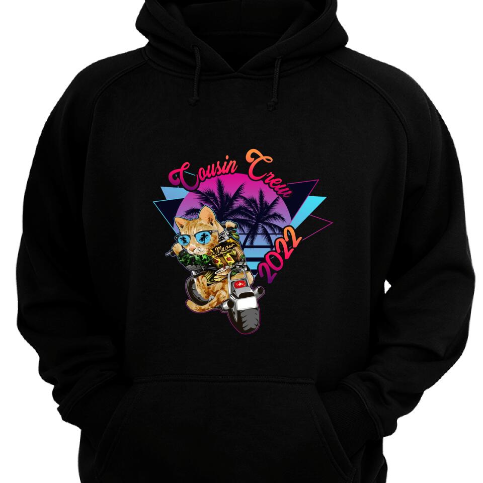 Cousin Crew Summer Time With Cat Hoodie – Trending Personalized