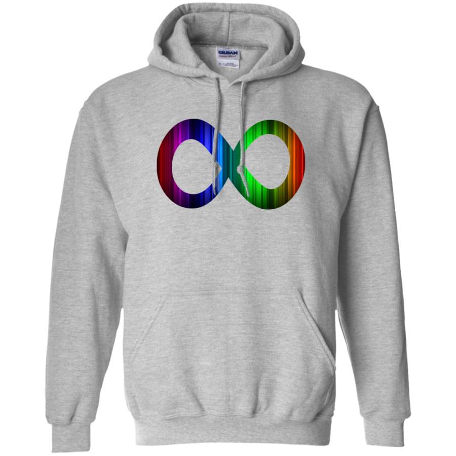 AGR infinity logo rainbow Gildan Pullover Hoodie