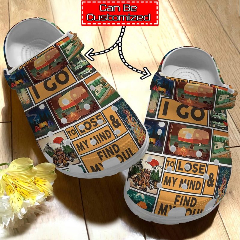 Camping – Personalized Love Camping Clog Shoes For Men And Women