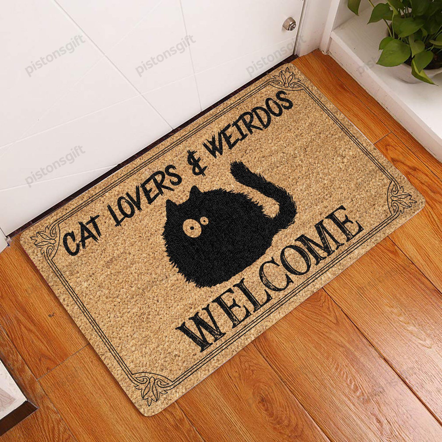 Welcome Cat Lovers & Weirdos All Over Printing Doormat