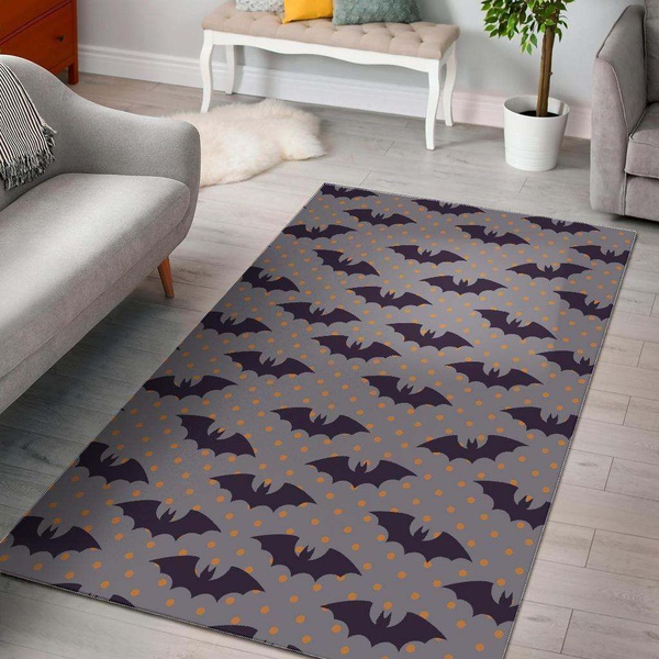 Polka Dot Halloween Bat Dhcdhc Ld2410 Rug