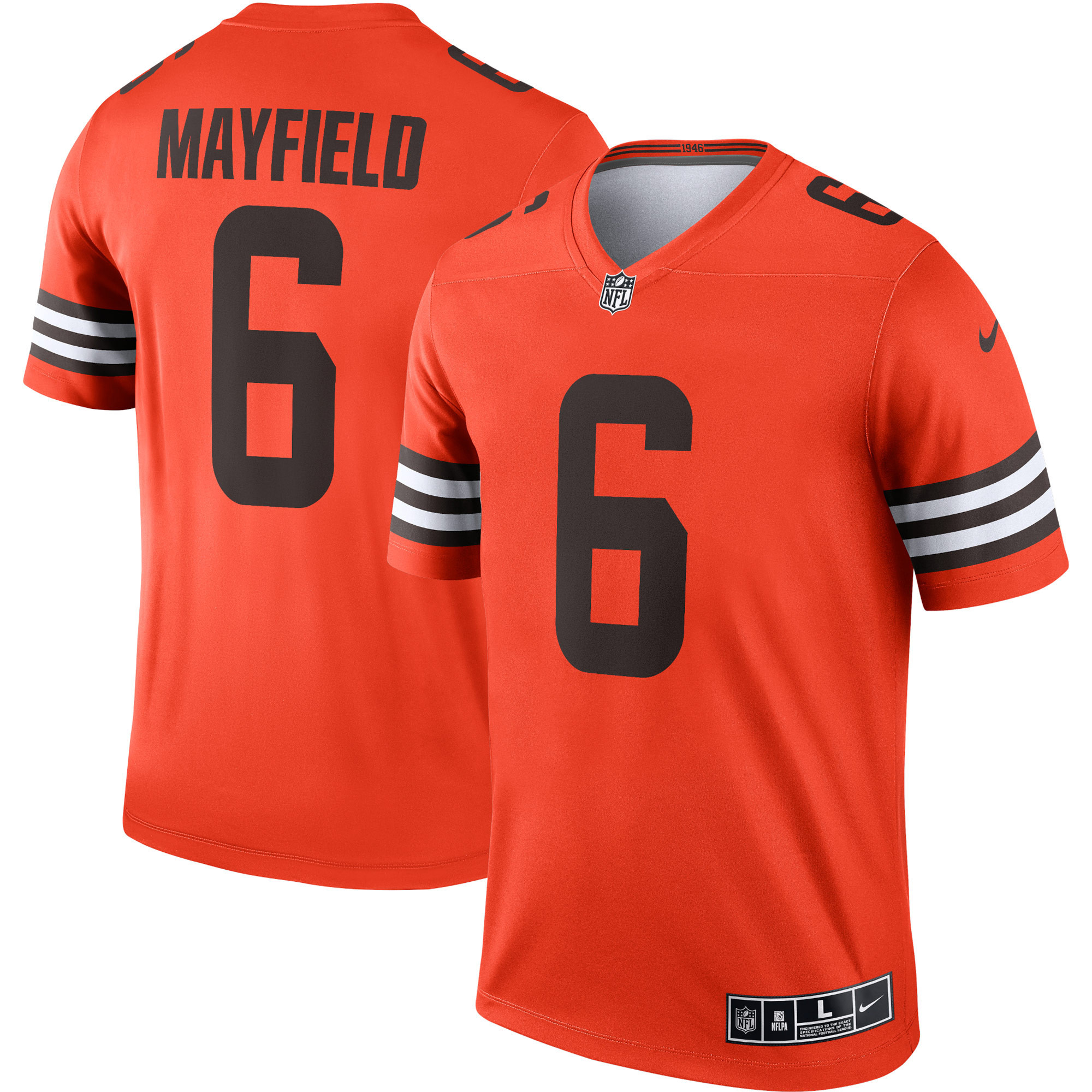 Baker Mayfield Cleveland Browns Inverted Legend Jersey – Orange NFL