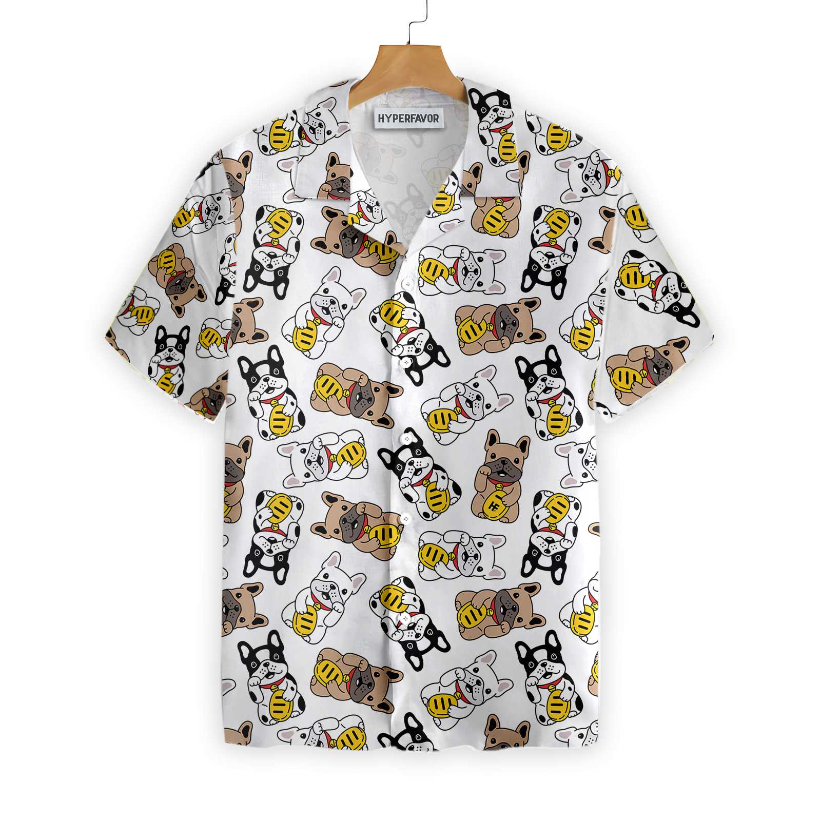 Lucky Bulldog Shirt For Men Hawaii Ha5952