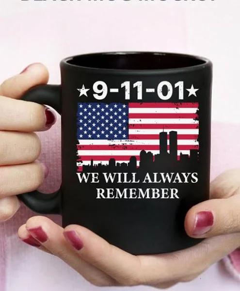 We Will Always Remember Mug, 911 Never Forget Mug, Veteran Gift, Patriot Day Mug, Flag American Mug, Coffee Mug