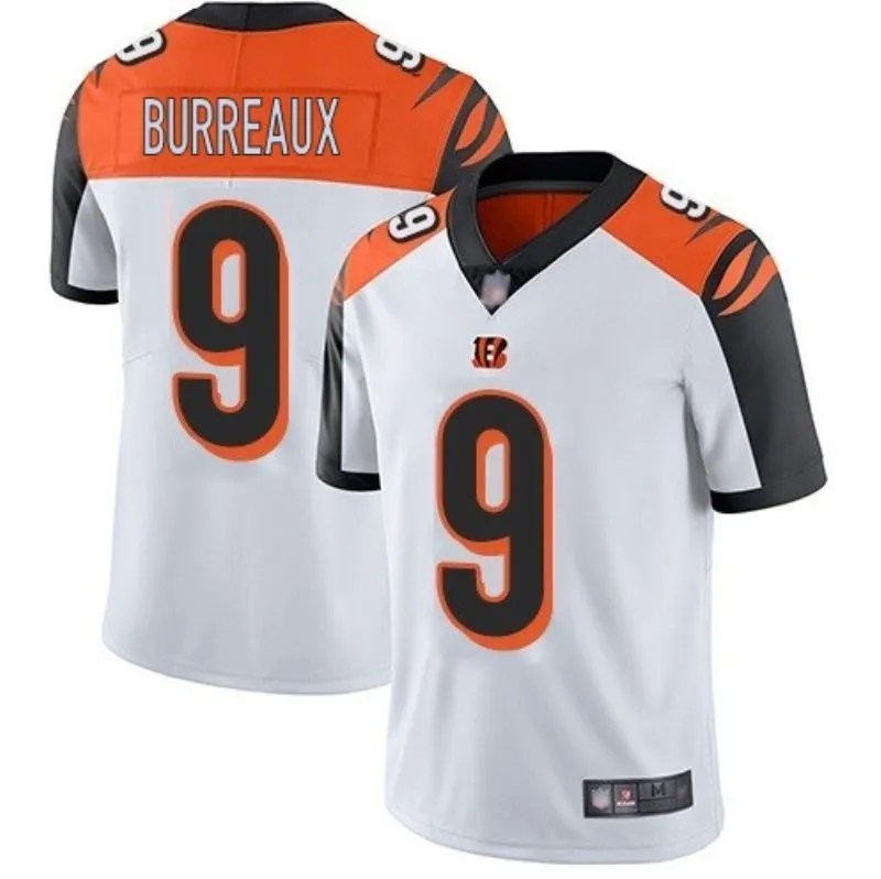 Cincinnati Bengals Joe Burreaux #9 NFL 2020 Orange Jersey