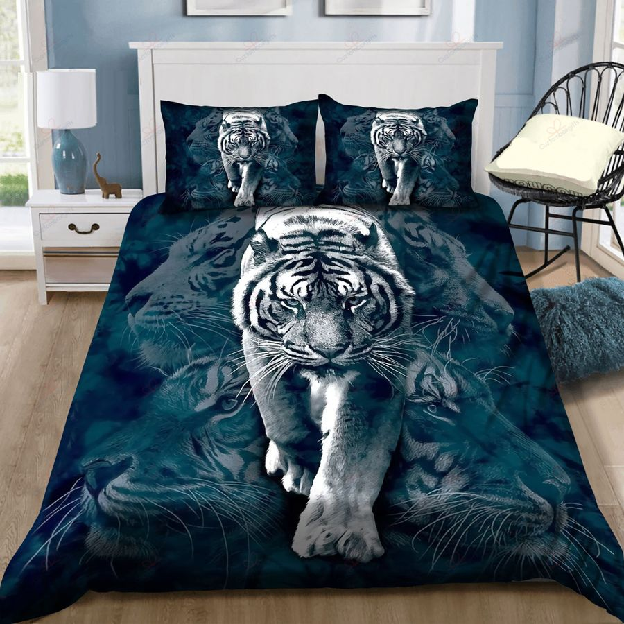 Tmarc Tee White Tigers Bedding Set Ta0731203