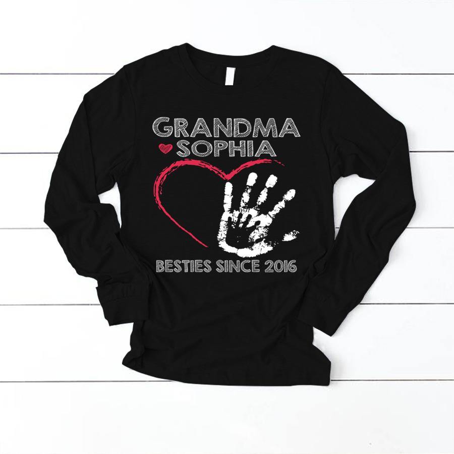 Grandma And Grandkid Name Shirt