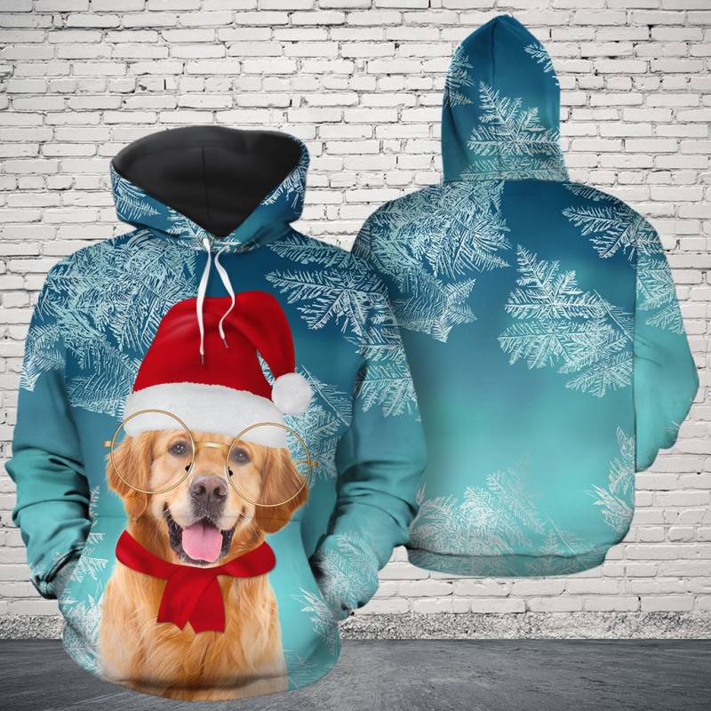 Christmas Golden Retriever H16911 - All Over Print Unisex Hoodie