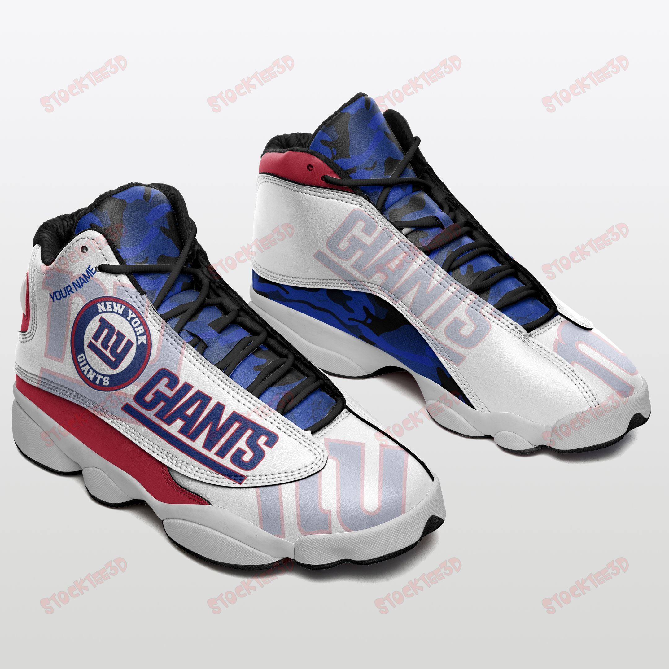 New York Giants Personalized Air Jd13 Sneakers 507