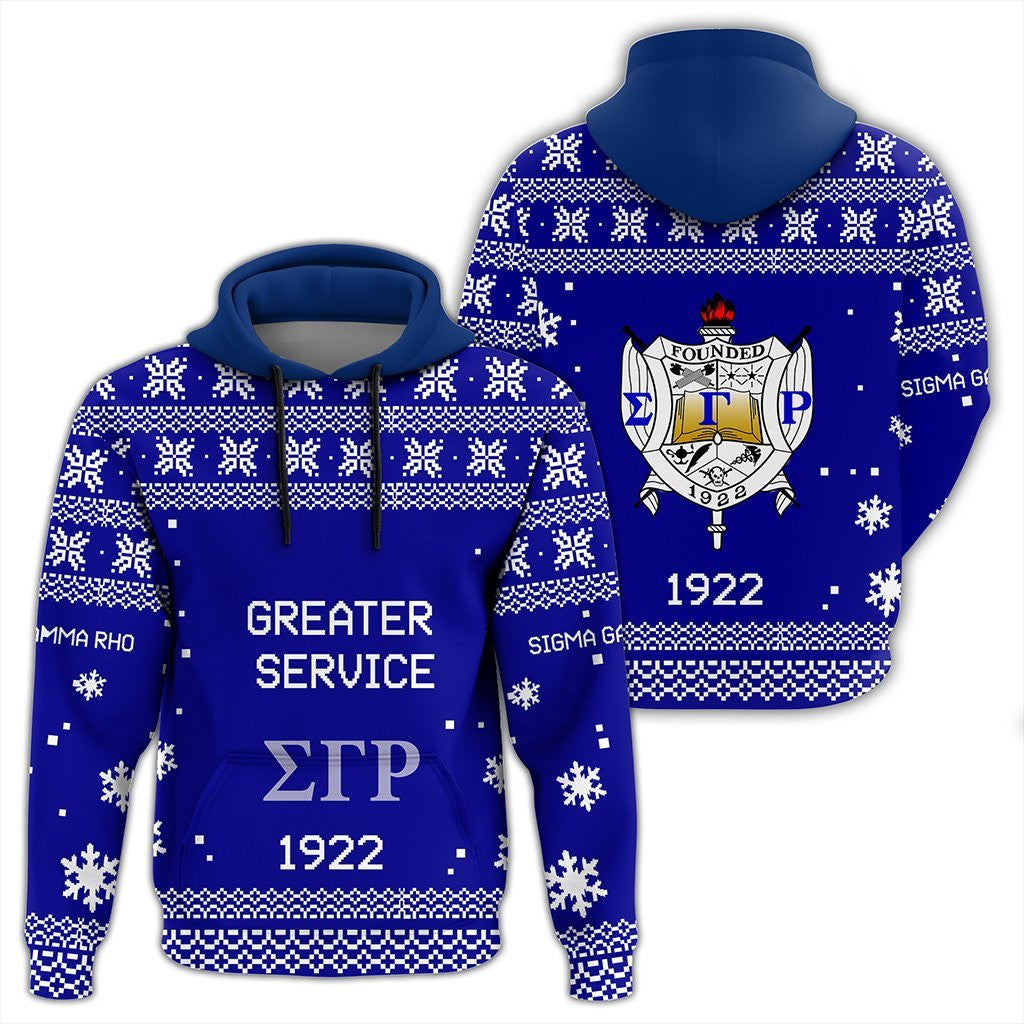 Sorority Hoodie – Sigma Gamma Rho Xmas Motto Pullover Hoodie