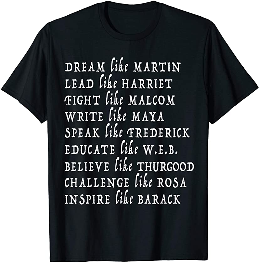 Black History Month Shirt Black Pride Leaders Black Power T-Shirt