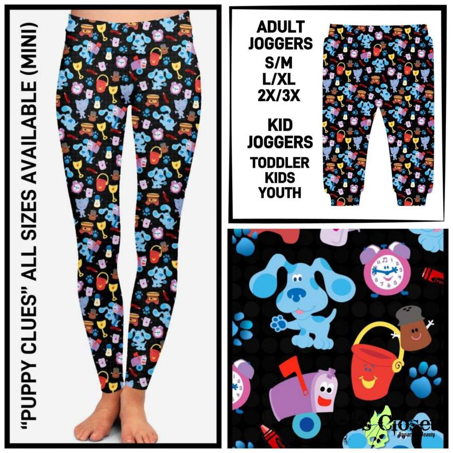 [PRE-ORDER]Custom Puppy Clues Leggings & Joggers – Pre Orders Close 11/22