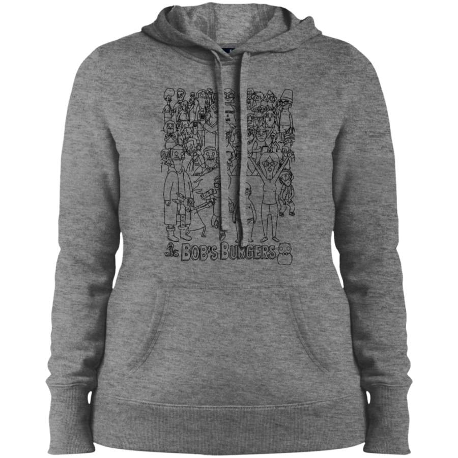 AGR Characters of Bobs Burgers Ladies’ Pullover Hooded Sweatshirt