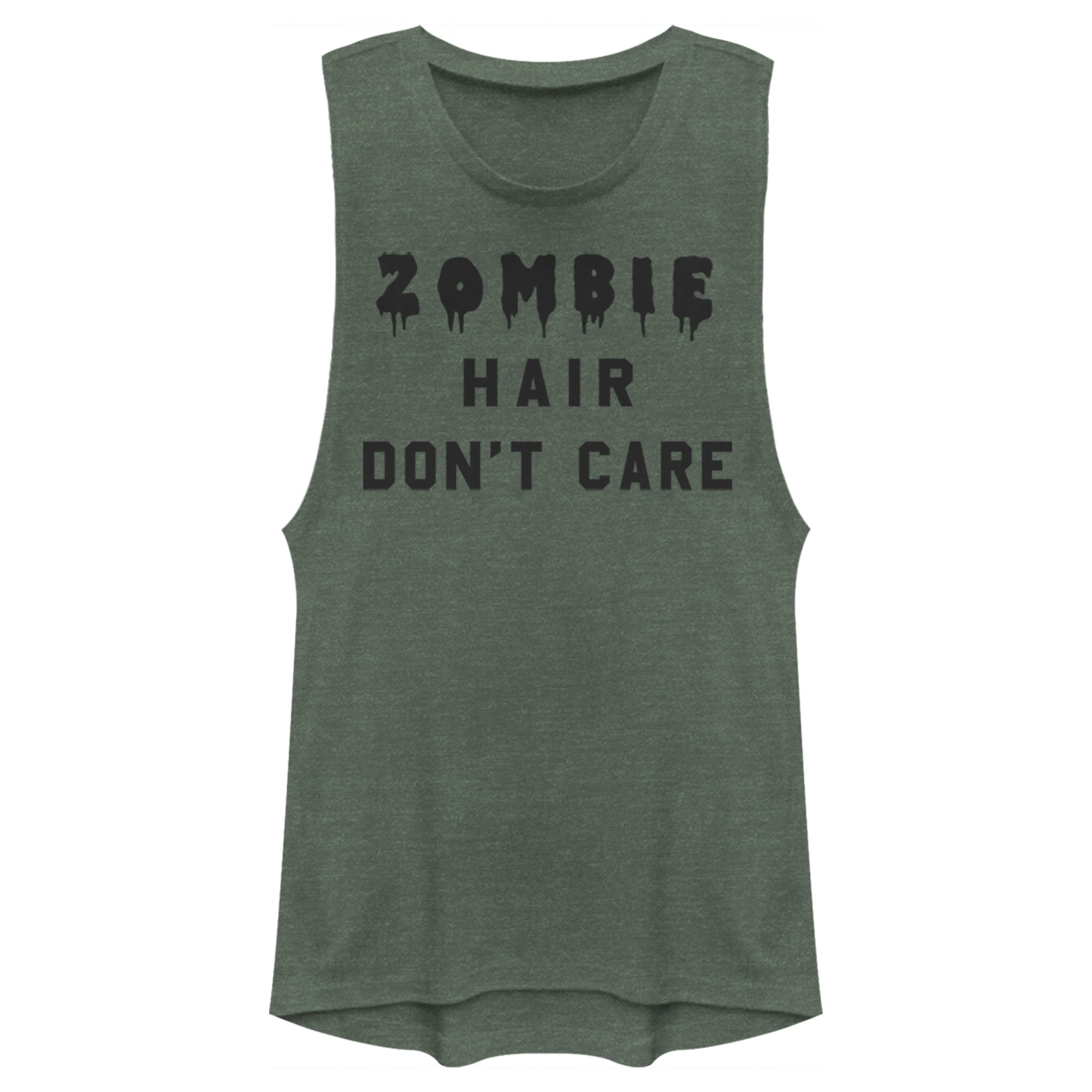 Lost Gods Junior’S Halloween Zombie Hair Don’T Care  Festival Muscle Tee