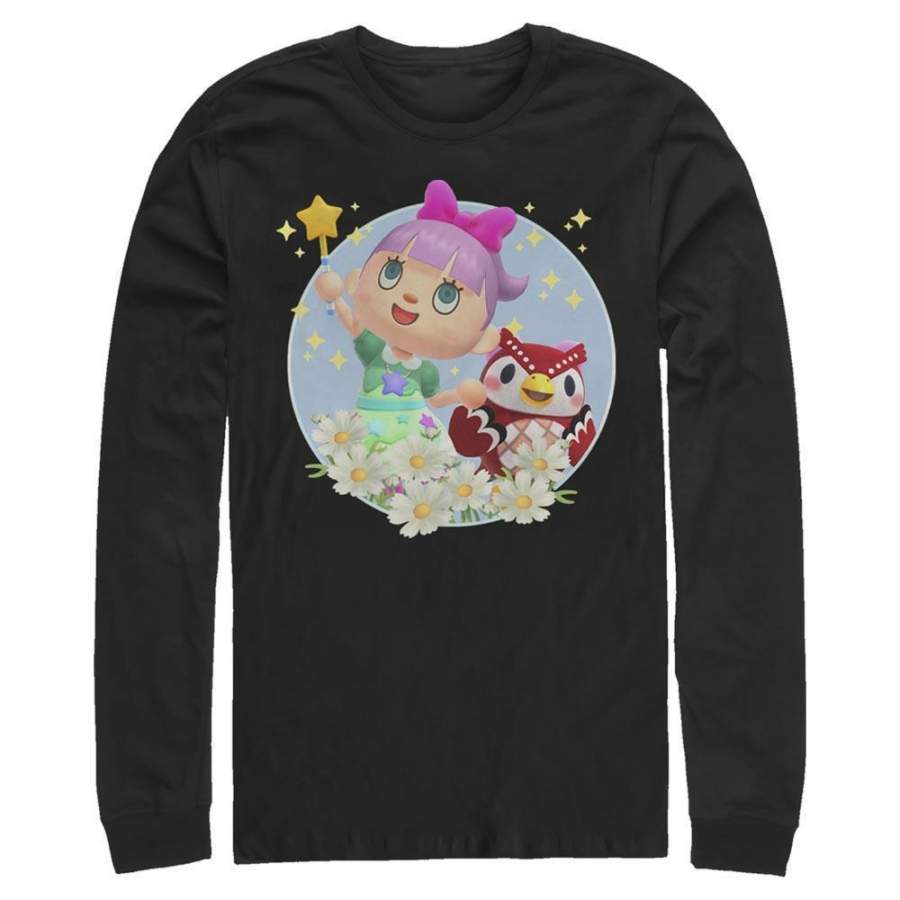 Star-Struck – Animal Crossing Nintendo Long Sleeve T-Shirt, Black