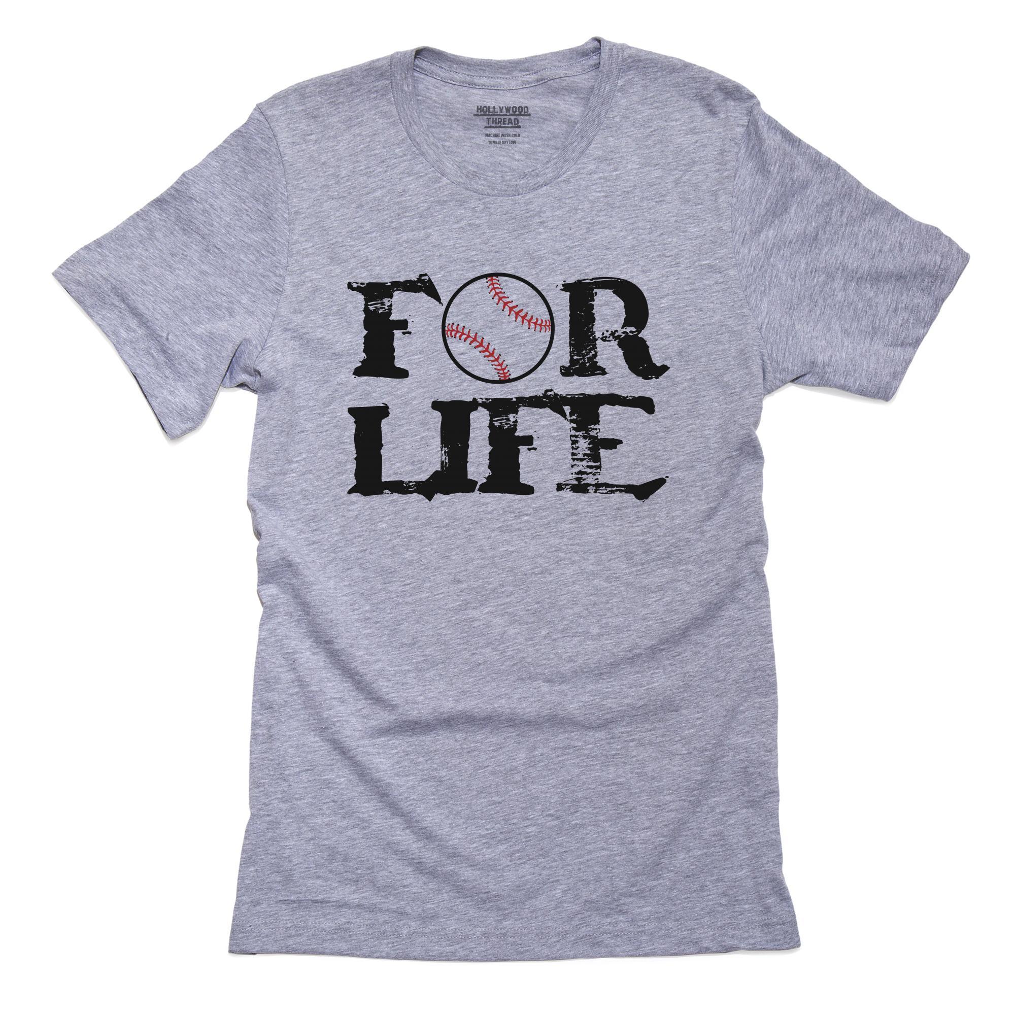 Baseball FOR LIFE! – Vintage Fan T-Shirt, Framed Print, Pillow, Golf Towel